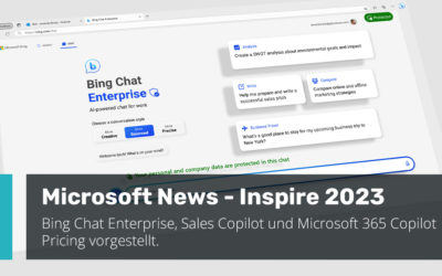 Bing Chat Enterprise und Sales Copilot: Microsoft stellt Preisstruktur und Neuerungen am Inspire-Event vor