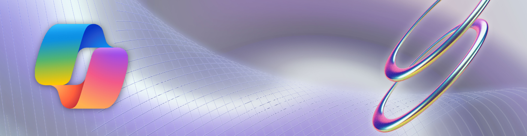 Copilot icon schwebt auf einer digitalen Fläche